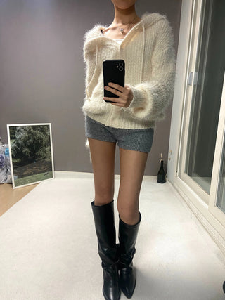 SNOW HOOD CARDIGAN