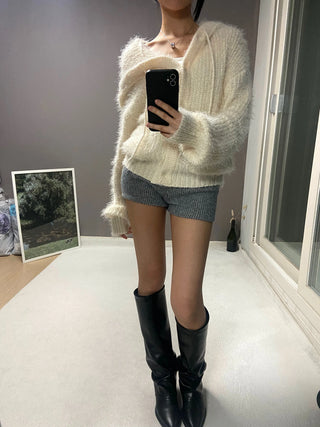 SNOW HOOD CARDIGAN