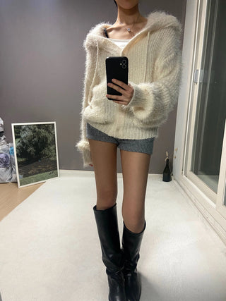 SNOW HOOD CARDIGAN
