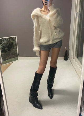 SNOW HOOD CARDIGAN