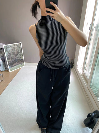 STRIPED POLAR SLEEVELESS