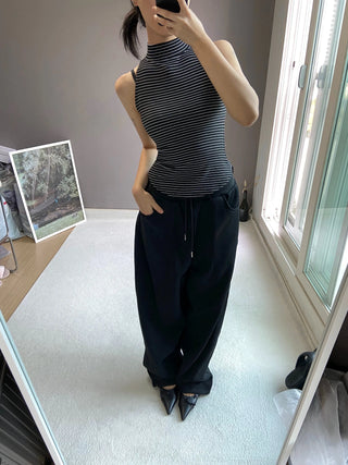 STRIPED POLAR SLEEVELESS