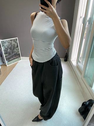 STRIPED POLAR SLEEVELESS