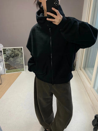 FLEECE HIGHNECK ZIPUP