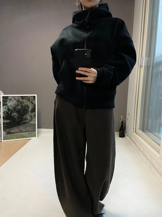 FLEECE HIGHNECK ZIPUP
