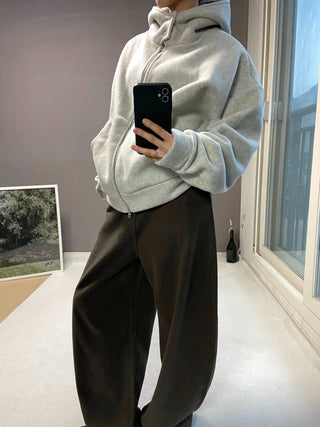 FLEECE HIGHNECK ZIPUP