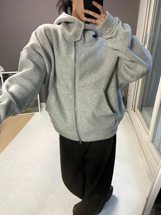 FLEECE HIGHNECK ZIPUP