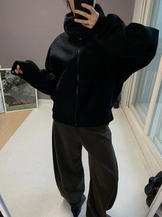 FLEECE HIGHNECK ZIPUP
