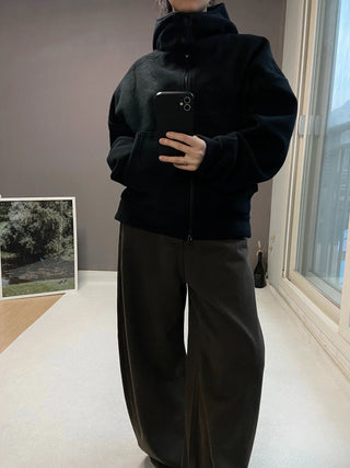 FLEECE HIGHNECK ZIPUP