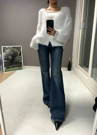 SHINY LOOSE CARDIGAN