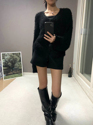 SHINY LOOSE CARDIGAN