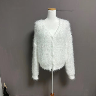 SHINY LOOSE CARDIGAN