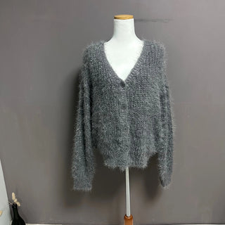 SHINY LOOSE CARDIGAN
