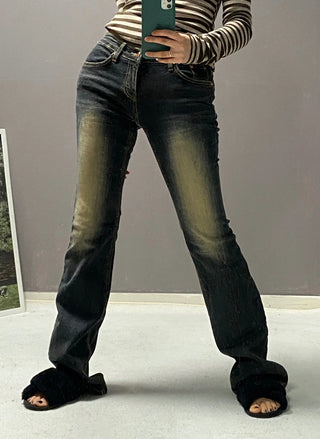 VINTAGE WASHING LOW DENIM