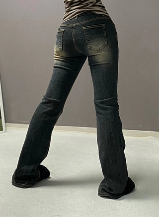VINTAGE WASHING LOW DENIM