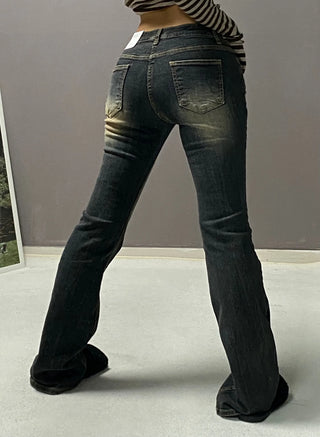VINTAGE WASHING LOW DENIM