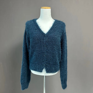 FEATHER V-NECK CARDIGAN