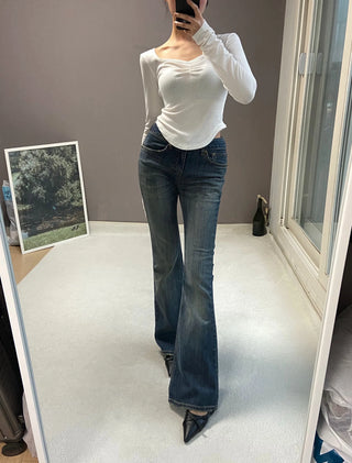 DELUA LOW BOOTSCUT PANTS