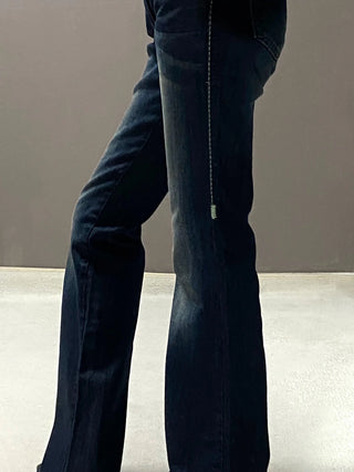 YELL STITCH LOW BOOTSCUT PANTS
