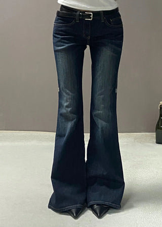 YELL STITCH LOW BOOTSCUT PANTS