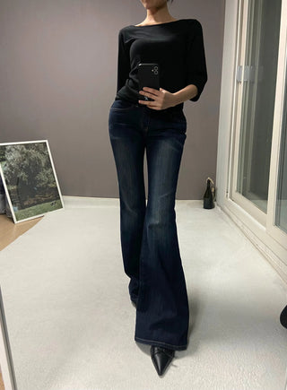 YELL STITCH LOW BOOTSCUT PANTS
