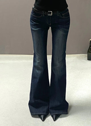 YELL STITCH LOW BOOTSCUT PANTS