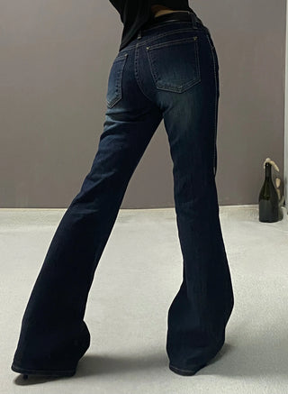 YELL STITCH LOW BOOTSCUT PANTS