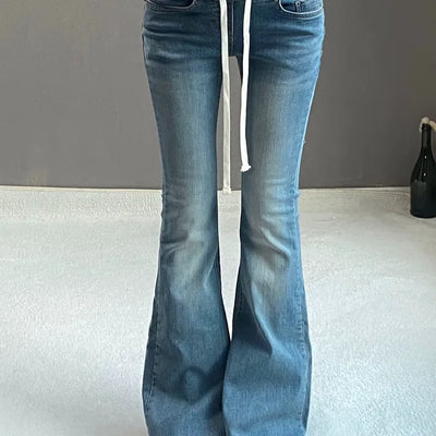 LOW BANDING BOOTSCUT PANTS