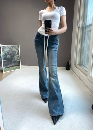 LOW BANDING BOOTSCUT PANTS