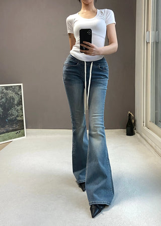 LOW BANDING BOOTSCUT PANTS
