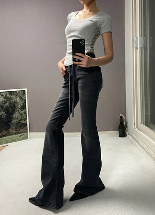 LOW BANDING BOOTSCUT PANTS