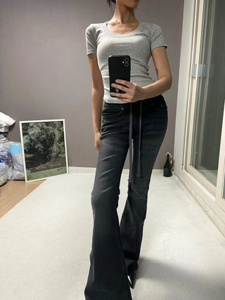 LOW BANDING BOOTSCUT PANTS