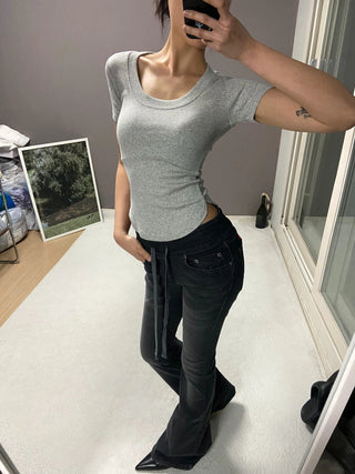 LOW BANDING BOOTSCUT PANTS