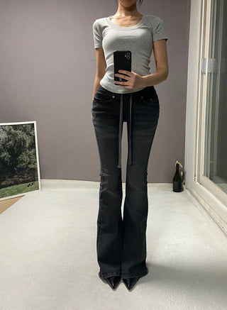 LOW BANDING BOOTSCUT PANTS