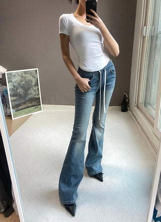 LOW BANDING BOOTSCUT PANTS