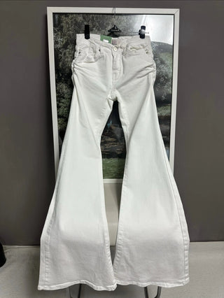 SHIRRING LOW BOOTSCUT PANTS