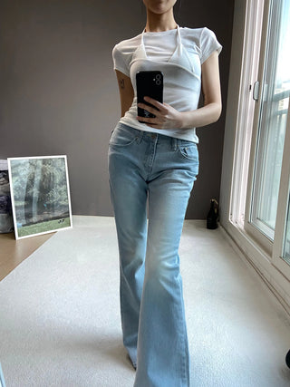 MEGAN LOW BOOTSCUT PANTS