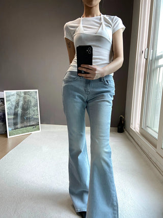 MEGAN LOW BOOTSCUT PANTS