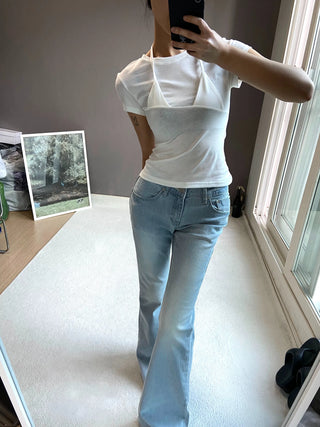 MEGAN LOW BOOTSCUT PANTS