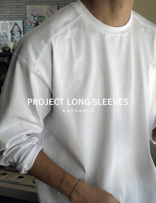 Project Cutout Oversized Long Sleeve Tee (10 colors, M~2XL)
