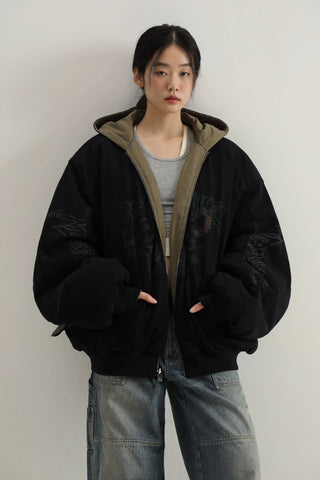 MASONPRINCE Reversible Printed Hood Jacket
