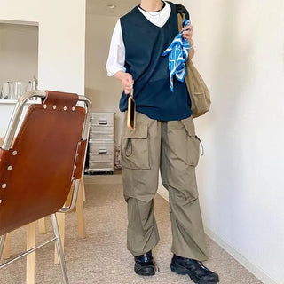 Linen knit vest