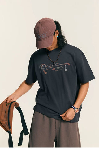 [Monterest] 5A Antibacterial Heathered Relaxed Tee