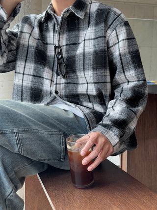 Encore Wool Tartan Check Shirt