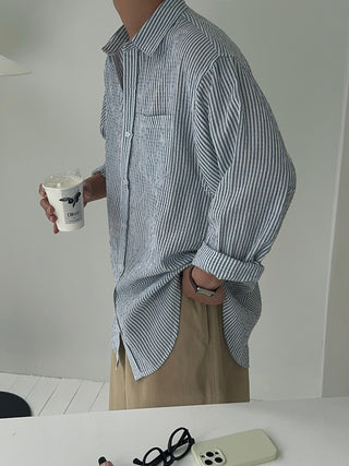 Norton Oversized Cool Stripe Shirt