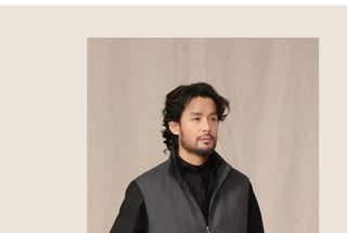 [CULTUM] Wool Lined Stand Collar Vest