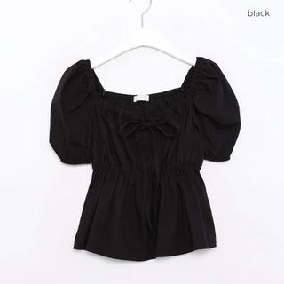 2-way Shirred Ribbon Blouse