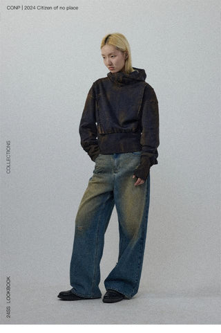 CONP Hand-painted War Hoodie (Blue)