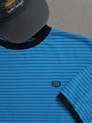 Pigment Draw Stripe Ringer 1/2 T-shirt