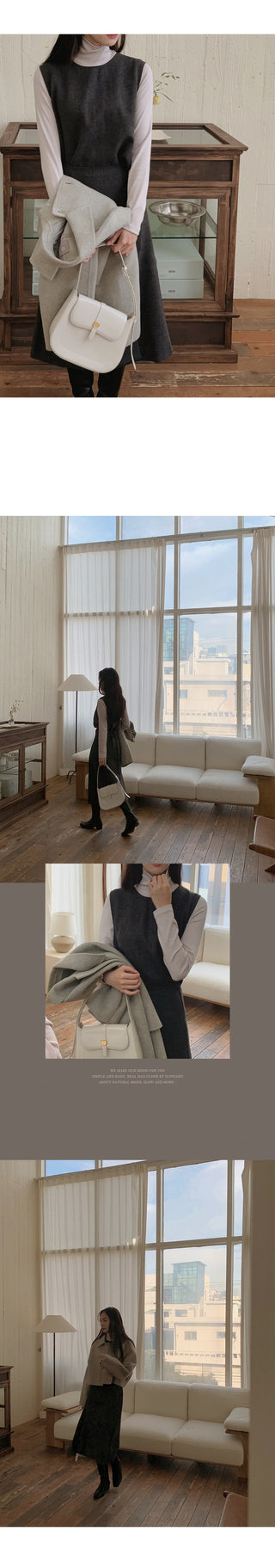 (Slim Fit/Basic Fit) Turtleneck T-Shirt - 7 Colors